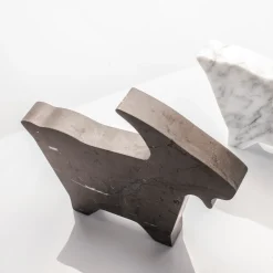 Goat Small Gray Statuette by Alessandra Grasso