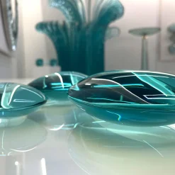 Gocce Set Of Three Crystal Sculptures