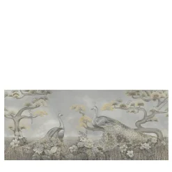 Gold & Black Palawan Cotton Wallcovering Fabric