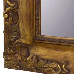 Gold Guantiera Frame Horizontal Wall Mirror