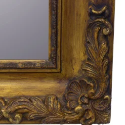 Gold Guantiera Frame Horizontal Wall Mirror