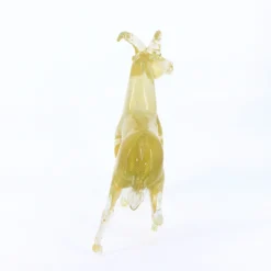 Gold Ibex Murano Glass Sculpture