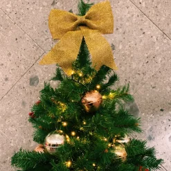 Gold Moon Christmas Ball Ornament - Set of 2