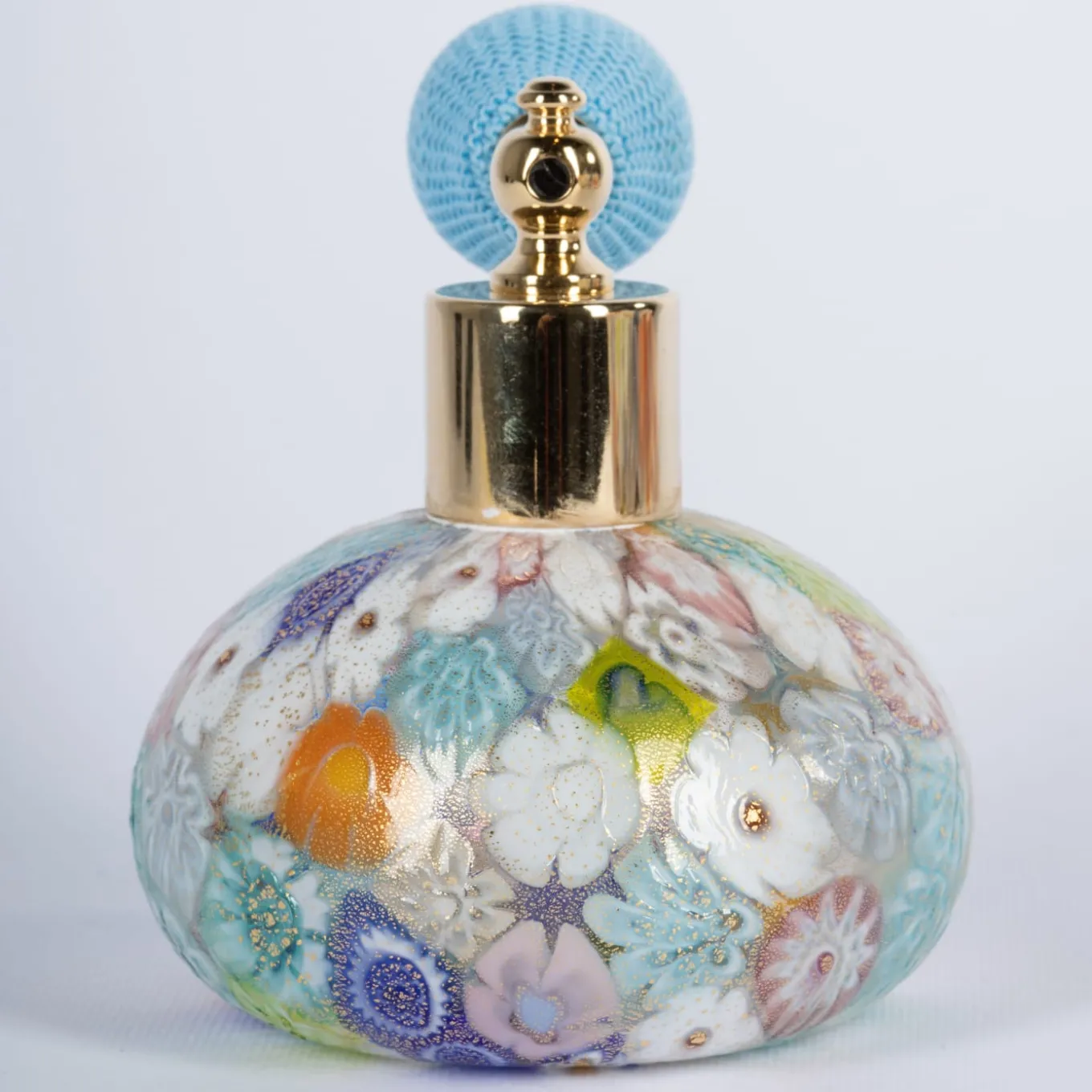 Gold Multicolor Murrina Perfume Spray Bottle