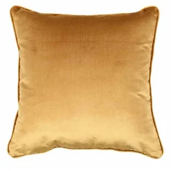 Gold Silk Velvet Carrè Cushion