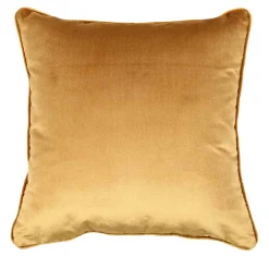Gold yellow Silk Velvet Carrè Cushion