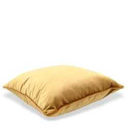 Gold yellow Silk Velvet Carrè Cushion