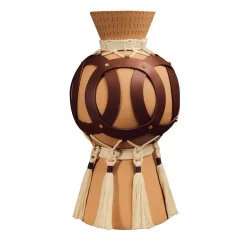 Golden Harvest Sculptural Ceramic Vase for Borbonese by Sara Ricciardi