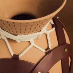 Golden Harvest Sculptural Ceramic Vase for Borbonese by Sara Ricciardi