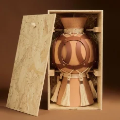 Golden Harvest Sculptural Ceramic Vase for Borbonese by Sara Ricciardi