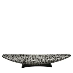 Gondola Sunshine Black-And-White Murano Glass Centerpiece Bowl
