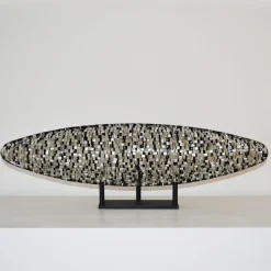 Gondola Sunshine Black-And-White Murano Glass Centerpiece Bowl