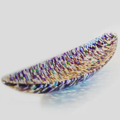 Gondola Sunshine Blue Murano Glass Centerpiece by Andrea Orso