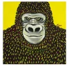 Gorilla in Four-color Process Acrylic Painting On Canvas
