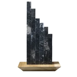 Grattacielo Nero Marble Sculpture