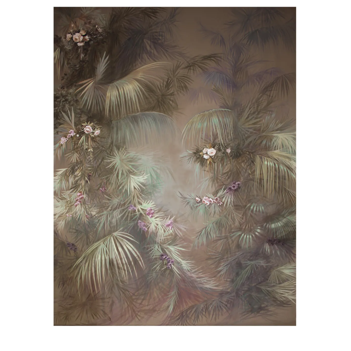 Gray Garden Wallpaper