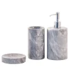 Gray Marble 3-Piece Bathroom Set