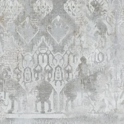 Gray Tapestry Cotton Wallcovering Fabric