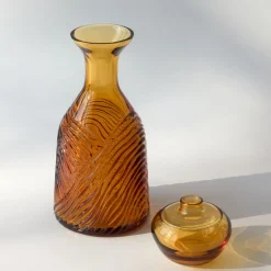 Grecale Amber Crystal Decorative Bottle