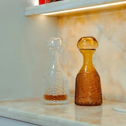 Grecale Amber Crystal Decorative Bottle