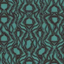 Green & Black Equinox Polyester Wallcovering Fabric