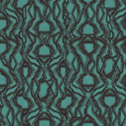 Green & Black Equinox Polyester Wallcovering Fabric
