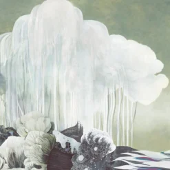 Green & Blue Enchantment Polyester Wallcovering Fabric