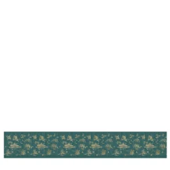Green & Gold Hours & Blinks Polyester Wallcovering Fabric