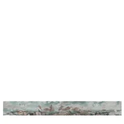 Green & Pink Arctic Passages Cotton Wallcovering Fabric