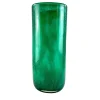 Green & White Filigree Murrine Vase