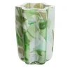 Green Bucket Glass Vase