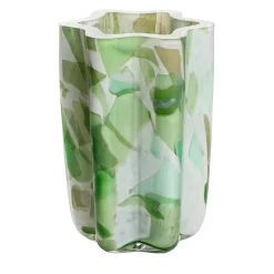 Green Bucket Glass Vase