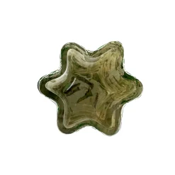 Green Bucket Glass Vase