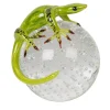 Green Glass Gecko On Sphere