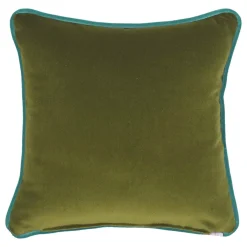 Green Light Blue Square Carrè Cushion