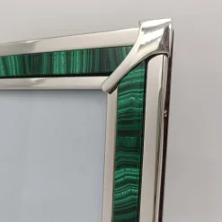 Green Malachite & Silver Photo Frame