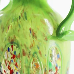 Green Murano Glass Amphora Vase