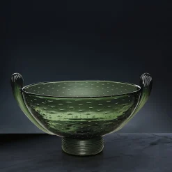 Green Murano Glass Centerpiece