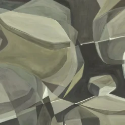 Green Rising Desert Cotton Wallcovering Fabric