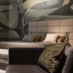 Green Rising Desert Cotton Wallcovering Fabric