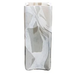 Grey Bucket Glass Vase