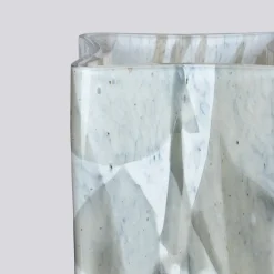 Grey Bucket Glass Vase