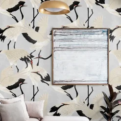 Grey Heron Asian Wallpaper