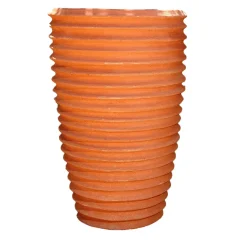 Grooved Amphora Vase
