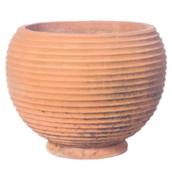 Grooved Spherical Vase