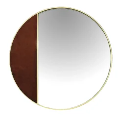 Half Moon Brass Medium Wall Mirror