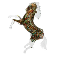 Harlequin Horse Murano Glass Sculpture