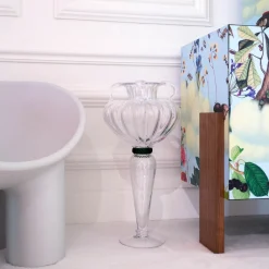 Hera Transparent & Green Vase by Borek Sipek