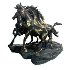 Herd of Horses Bronze sculpture