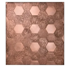 Hexagon Copper Decorative Wall Panel by R&D De Castelli